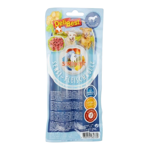 DELIBEST Pølse Sensitiv Hest 2x400g