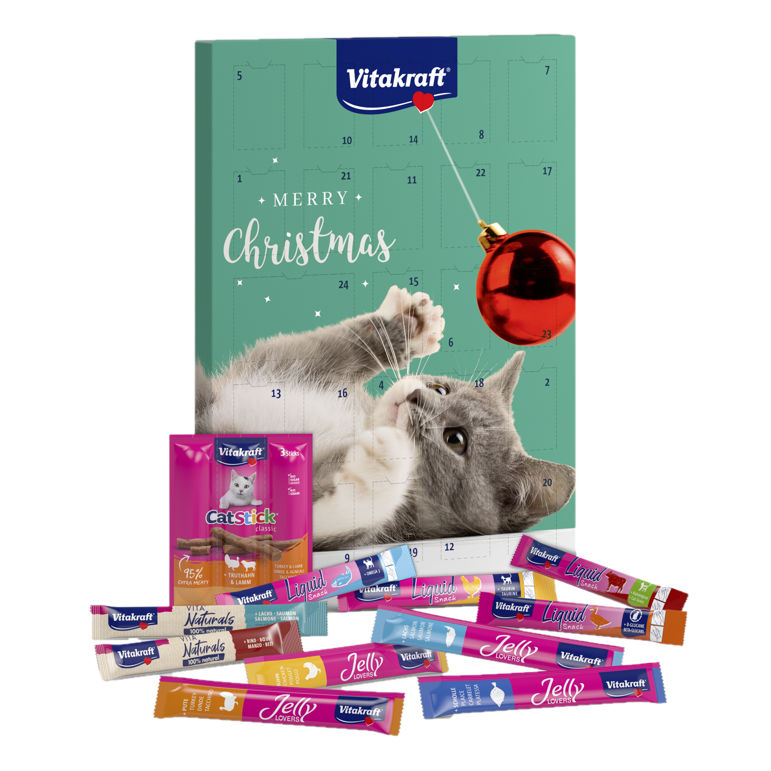 Vitakraft - Adventskalender for katter - Katt - Helse og pels - Hygiene - Godbiter - Dyrekassen.no