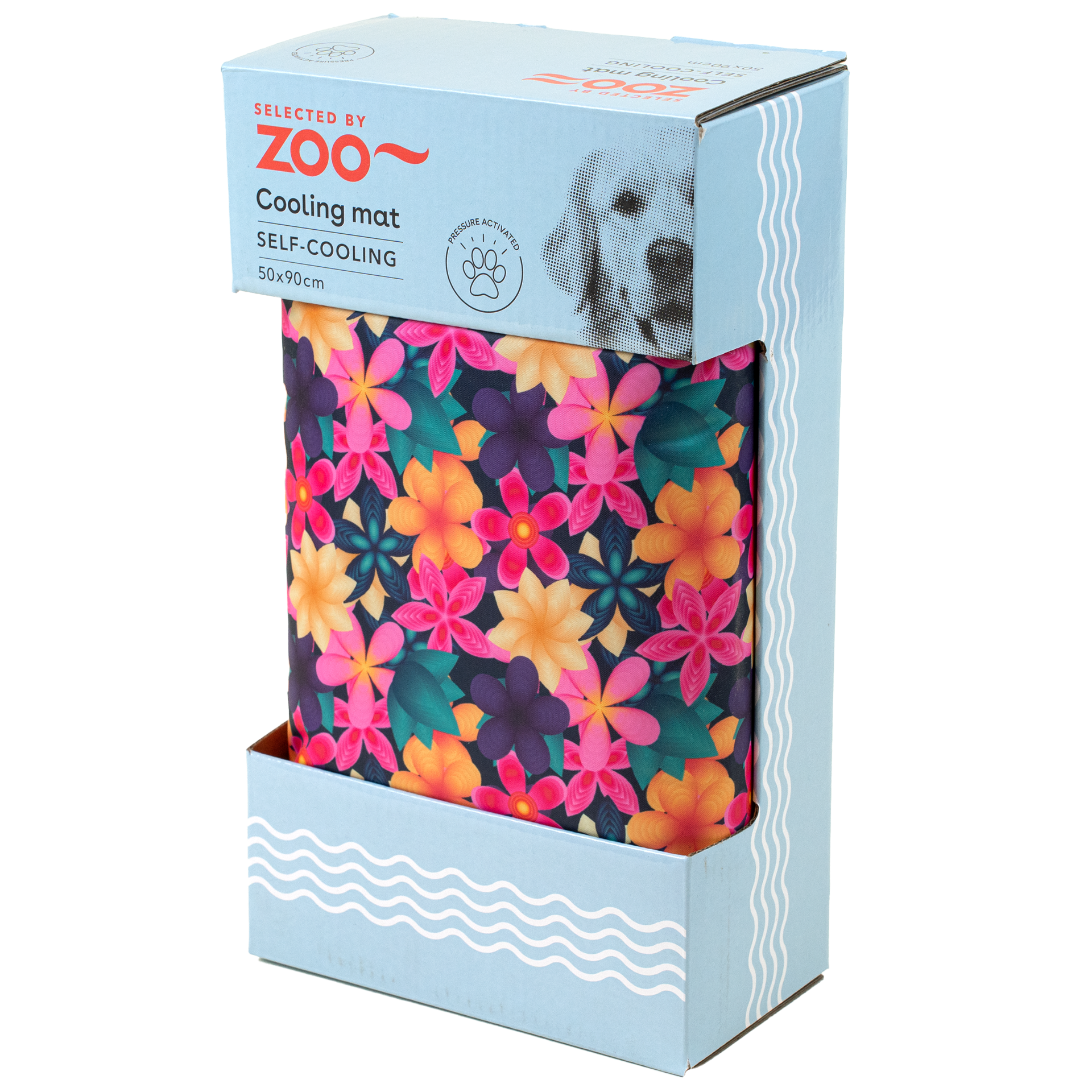 Selected by ZOO - Kjølepute med sommerblomst 90 x 50 cm - Hund - Hundens Apotek - Dyrekassen.no