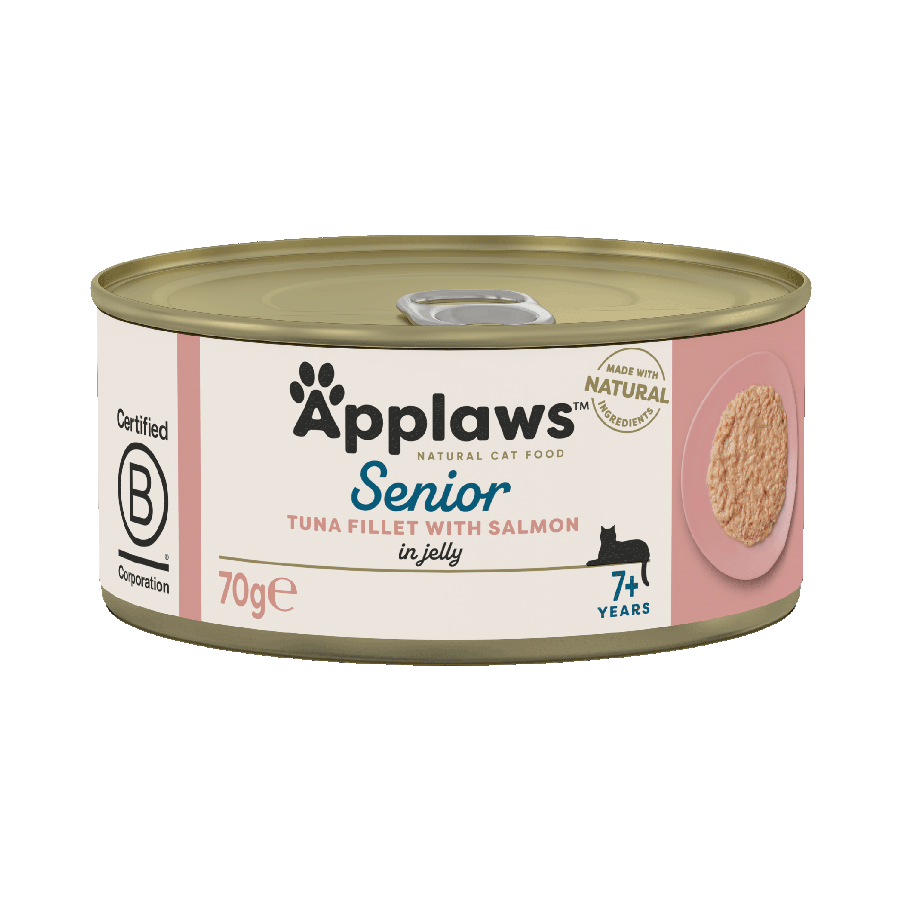 Applaws - Kattebokser Tunfiskfilet & Laks Senior 70g - Katt - Helse og pels - Kosttilskudd - Våtfôr - Dyrekassen.no