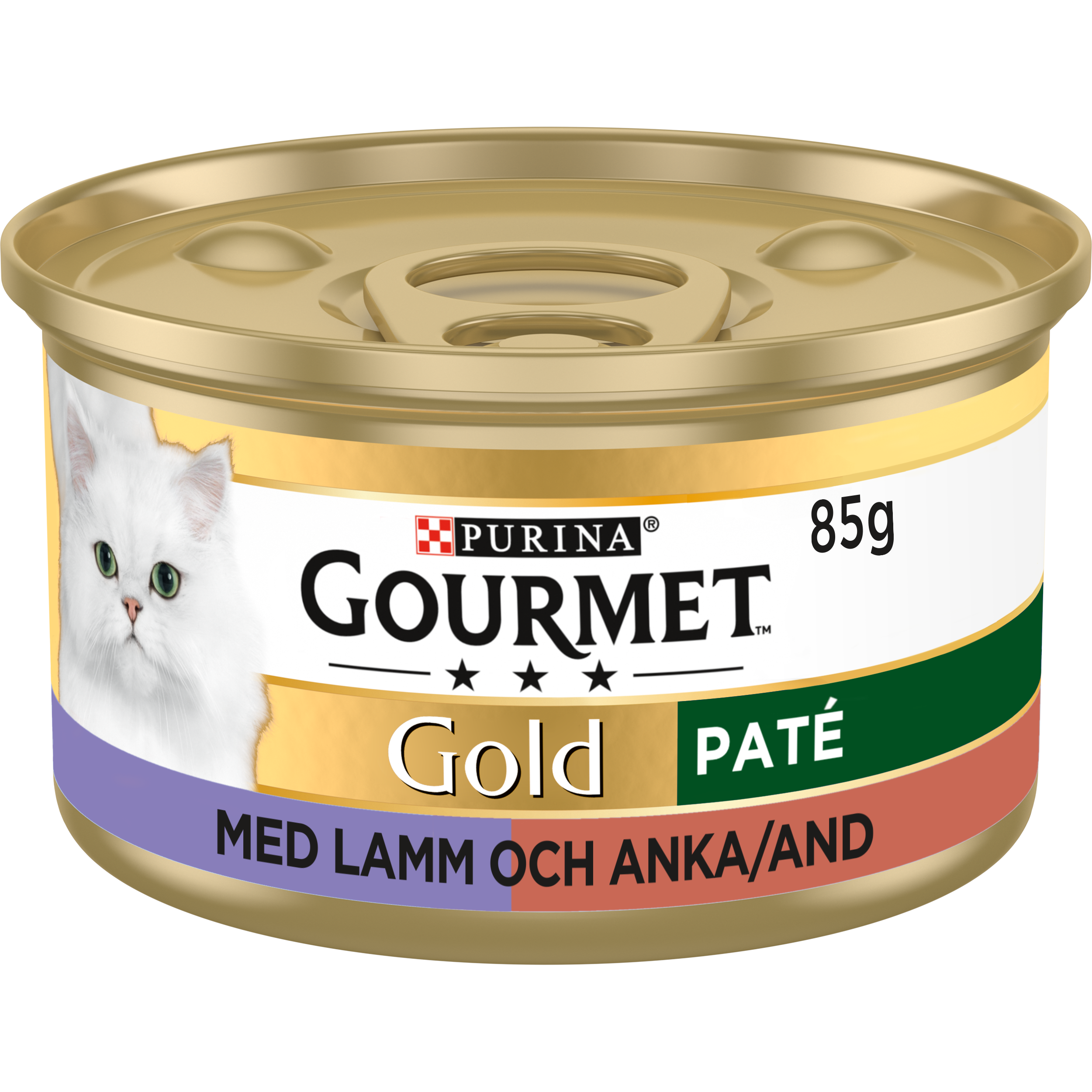 Purina Gourmet Gold - Lamme- og andepaté - Bokser 24 x 85 g - Katt - Helse og pels - Kosttilskudd - Våtfôr - Dyrekassen.no