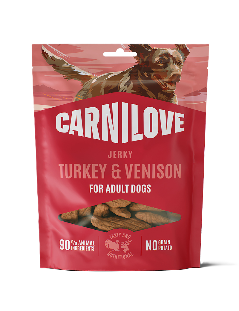 Carnilove Dog Jerky Turkey with Venison 100g