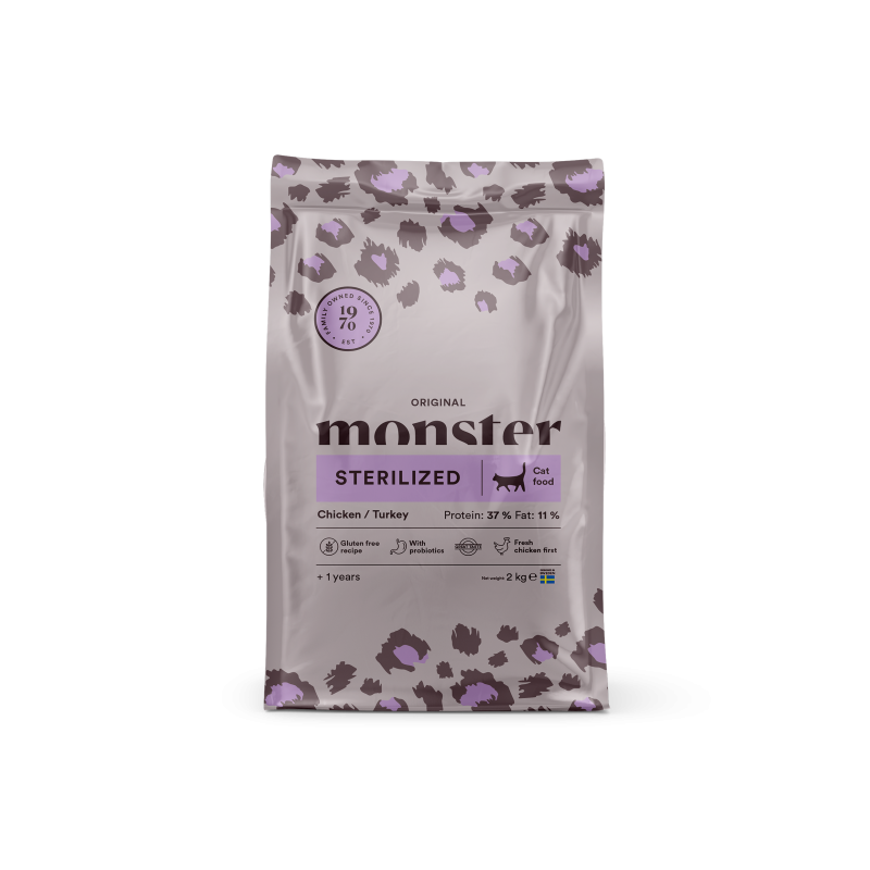 Monster Pet Food Cat Original Sterilized Chicken/Turkey