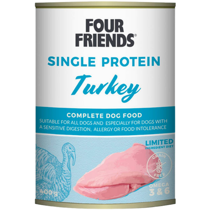 Hund Single Protein Kalkun 400 g
