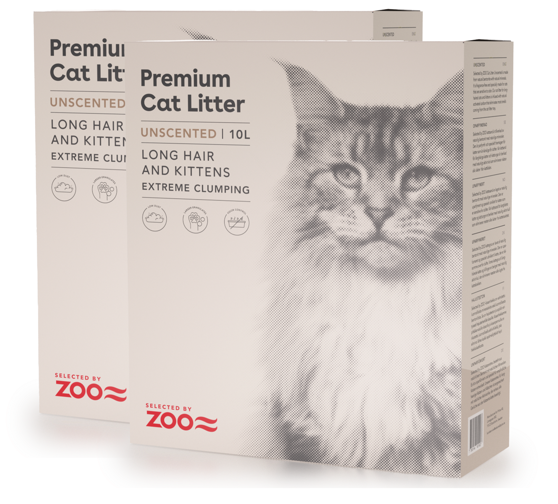 Selected by ZOO Kattesand uparfymert Langhår & Kattunge