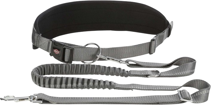 Trixie - HandsFree belte med ekspander 75-120/9 cm, bånd 120-150, svart - Hund - Sport - Dyrekassen.no