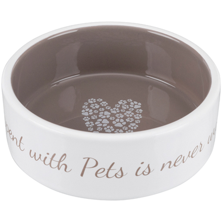 Pet's Home Keramikkskål 0,3 l/ø12 cm Cream/Taupe