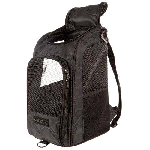 Sherpa - Bag Deluxe transportveske og ryggsekk Svart 43x26,5x26,5cm - Hund - Transport og Reise - Dyrekassen.no
