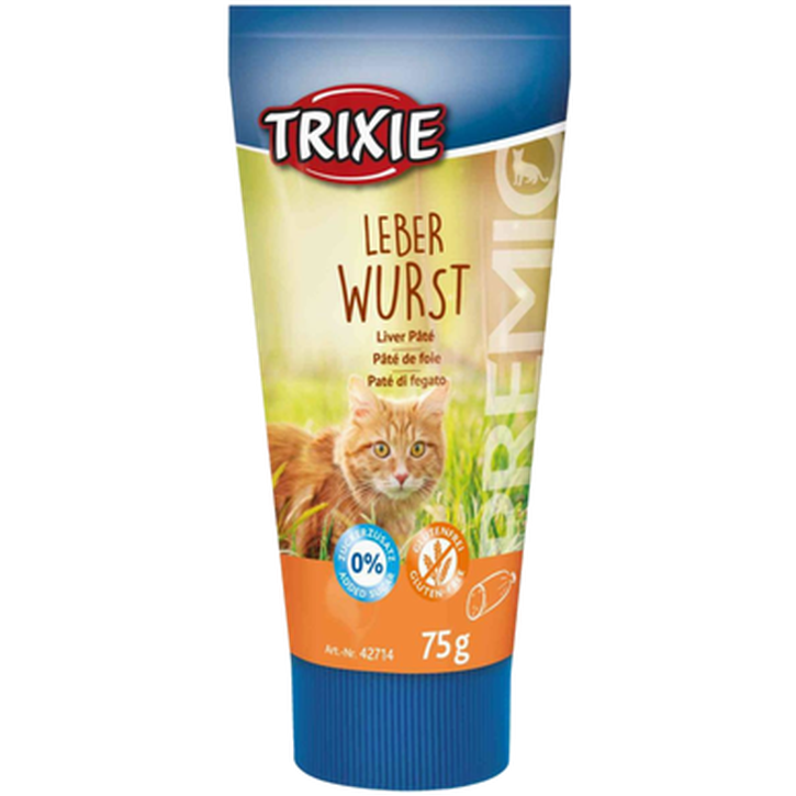 Trixie - Premio Cat Liver Paté - Kattegodbit i tube Blå 75g - Katt - Helse og pels - Hygiene - Godbiter - Dyrekassen.no