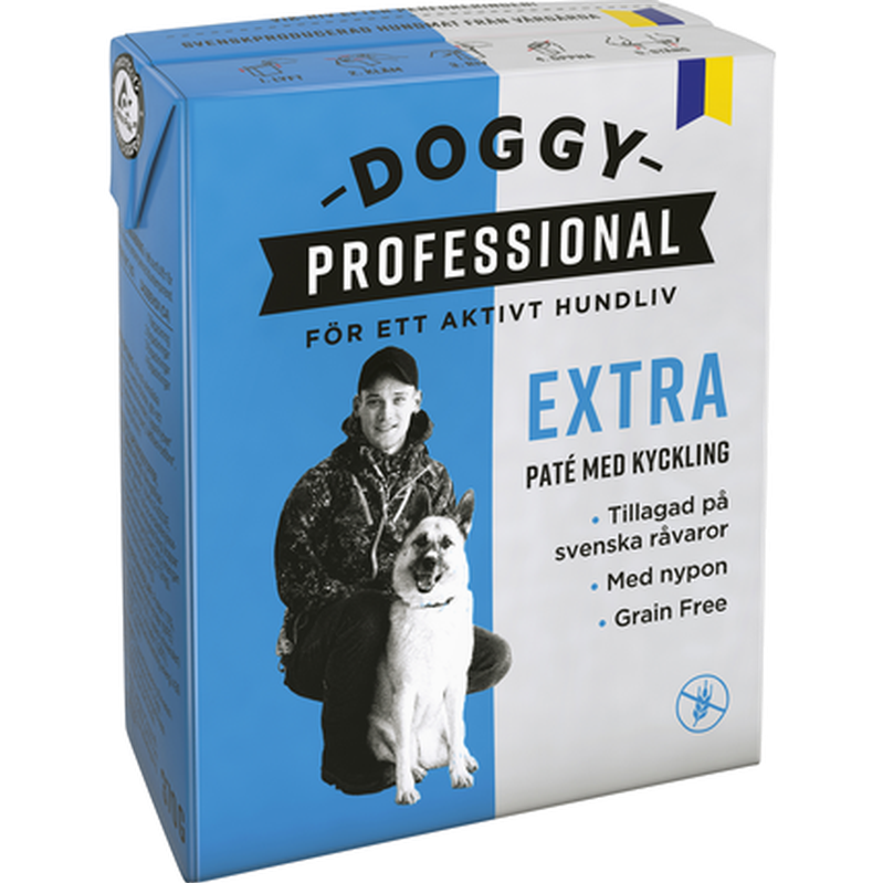 Doggy Professional - Paté Extra 370 g x 16 - Hund - Våtfôr - Dyrekassen.no