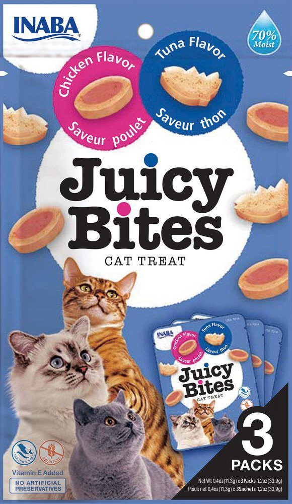 Churu - Cat Juicy Bites kylling og tunfisk, 3-pk. - Katt - Helse og pels - Hygiene - Godbiter - Dyrekassen.no