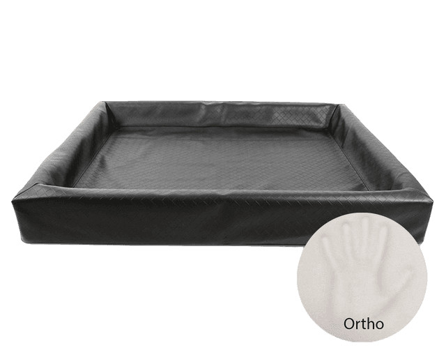 Biabed Ortho svart firkantet nr. 7 - 100 x 120 cm