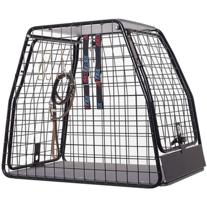 ArtFex - Hundebur med lasteterskel i svart Small - 10010 - 67x42,3x50 cm - Hund - Transport og Reise - Dyrekassen.no