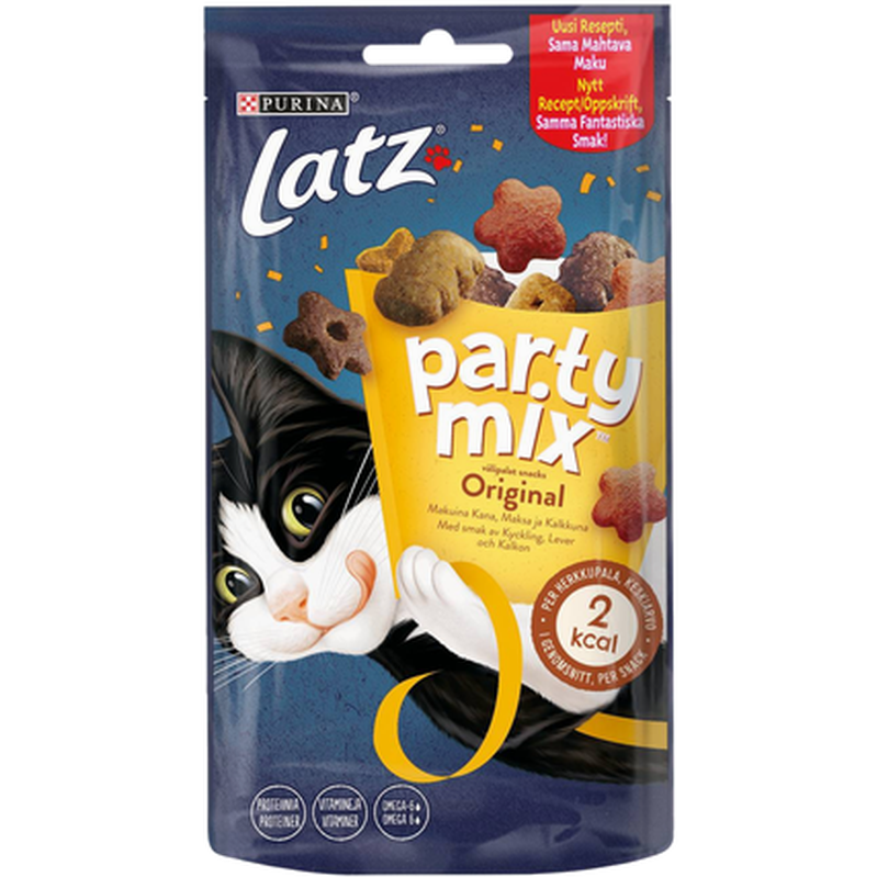 Purina Latz - Latz Party Mix Original 60 g x 8 stk. - Hygiene - Godbiter - Dyrekassen.no